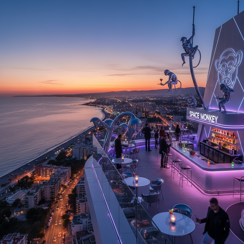 Experience the Heights: Why Space Monkey is the Ultimate Sky Bar on the Malaga Coast - Space Monkey