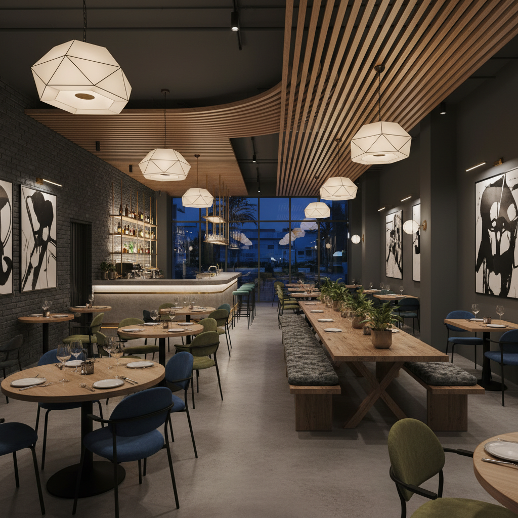 Elevated Dining: The Role of Modern Restaurant Decoration at Space Monkey Torremolinos - Space Monkey