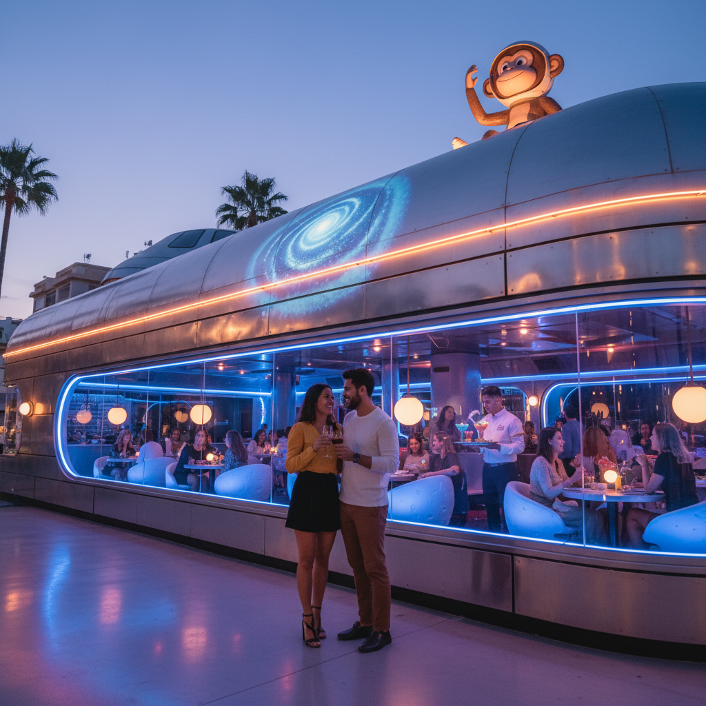 Discovering Space Monkey: The Ultimate Sky Bar and Culinary Hub in Torremolinos - Space Monkey