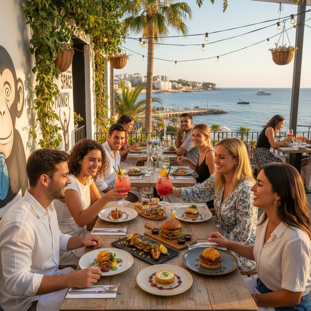 Discover the Ultimate Destination for Torremolinos Foodies: Space Monkey Restaurant & Sky Bar - Space Monkey