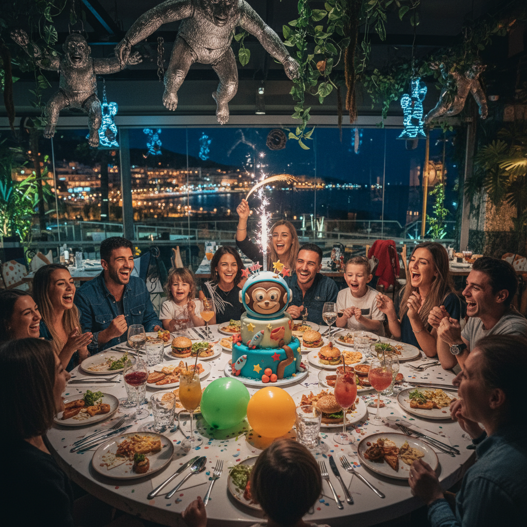 Celebrate Birthday in Torremolinos at Space Monkey: The Ultimate Sky Bar Experience - Space Monkey