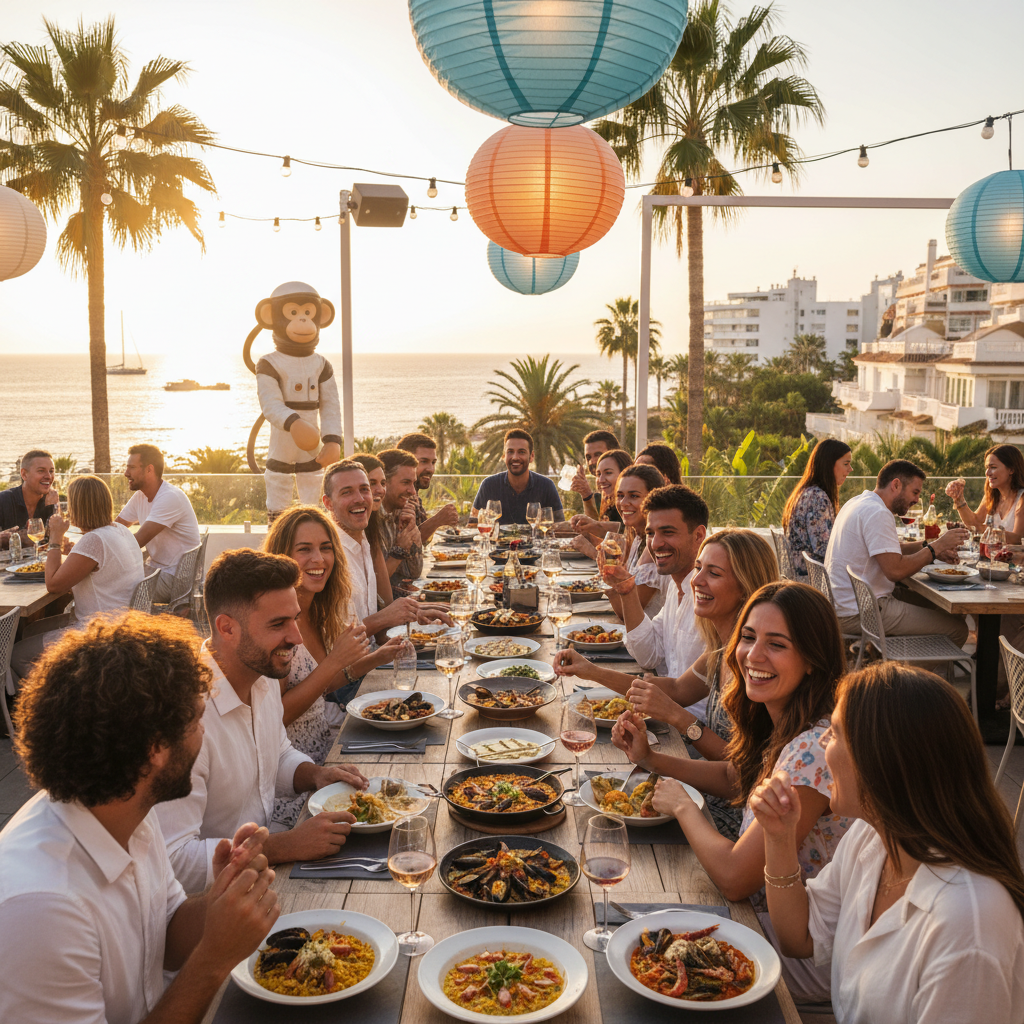 The Ultimate Group Restaurant in Torremolinos: Experience Space Monkey Sky Bar - Space Monkey