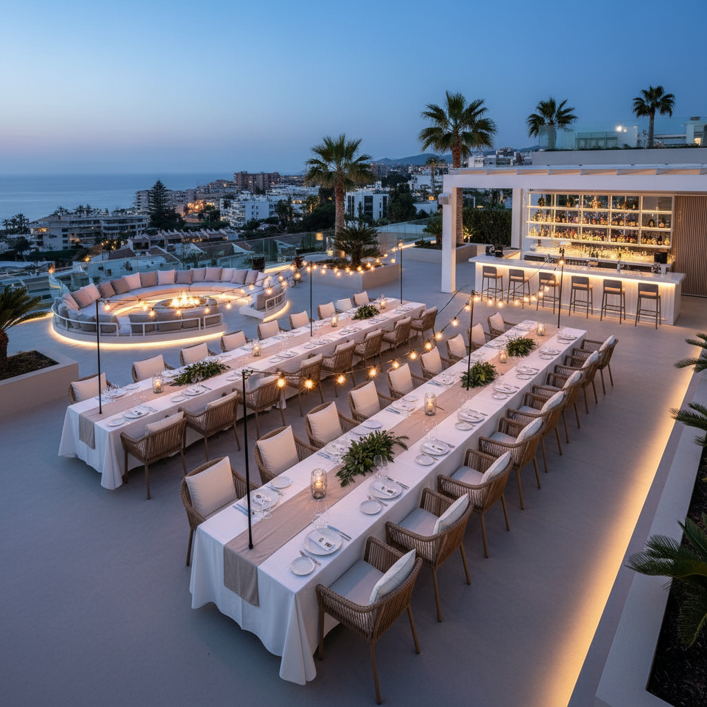 Elevate Your Celebrations: The Ultimate Terrace for Private Events in Torremolinos - Space Monkey